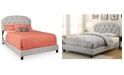 Homefare Genna Upholstered All-In-One Queen-Size Bed